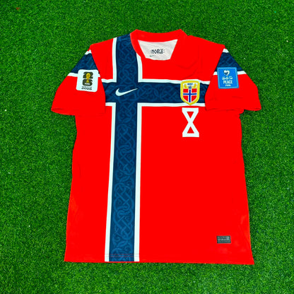 Norway World Cup 2026 Sander Berge #8 Home Football Jersey