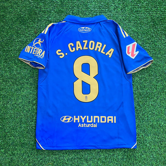 Santi Cazorla 8 – Real Oviedo Kit Soccer Jersey – | Trikot | Maillot | Camiseta Soccer Shirt