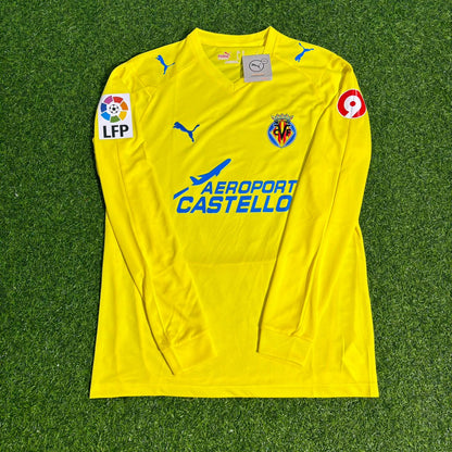 Marcos Senna 19 Villarreal CF 2008/2009 Long Sleeve Retro Football Jersey Kit