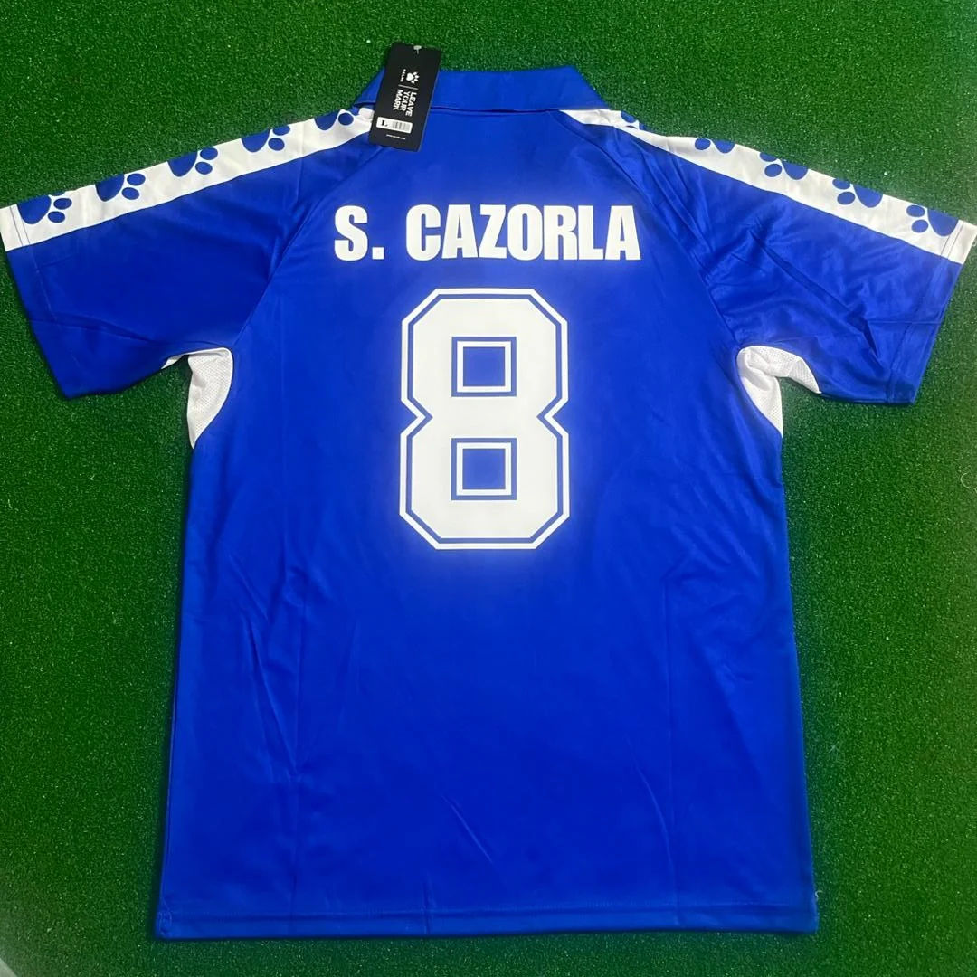 Santi Cazorla 8 – Real Oviedo Retro Kit Jersey – | Trikot | Maillot | Camiseta Soccer Shirt