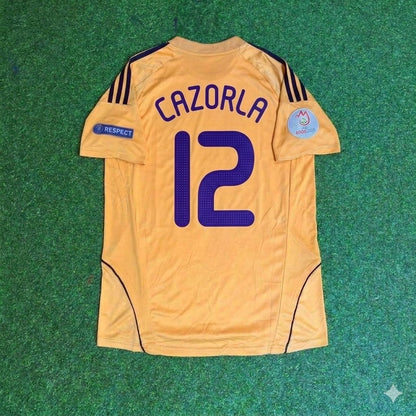 Spain EURO 2008 Santi Cazorla 12- Retro Football Jersey