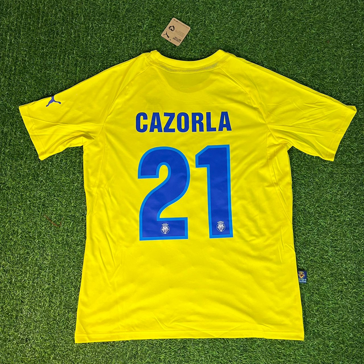 Santi Cazorla 21 Villarreal 2009 2010 Retro Home Football Jersey Kit