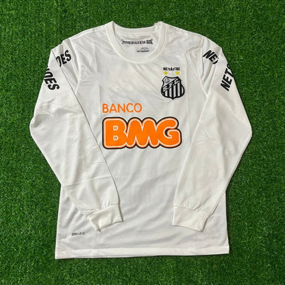 Santos FC White Retro Long Sleeve Football Jersey