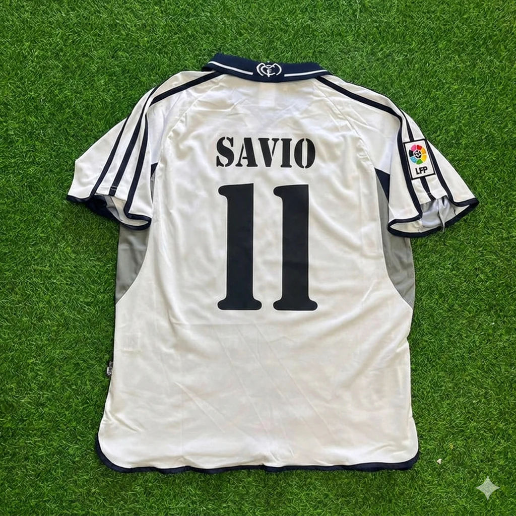 Savio 11- Real Madrid 2000 Retro Football Jersey