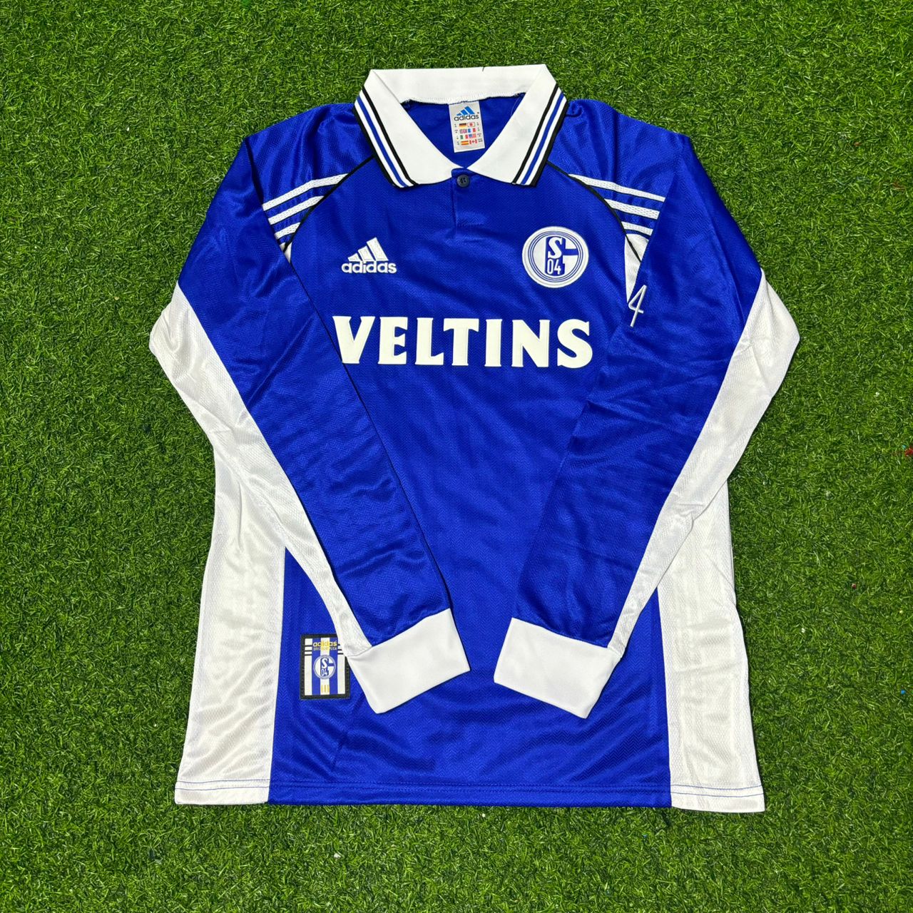 Schalke 04 1998-2000 Langarm Retro Fussballtrikot Jersey