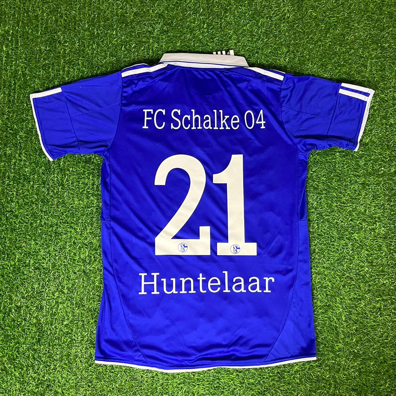 Schalke 04 Klaas - Jan Huntelaar 2020 - 2021 Season Retro Football Jersey Kit