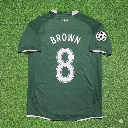 Scott Brown #8 Celtic 2007 2008 Home Retro Football Jersey