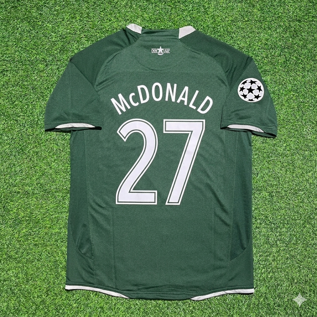 Scott McDonald #27 Celtic 2007 2008 Home Retro Football Jersey