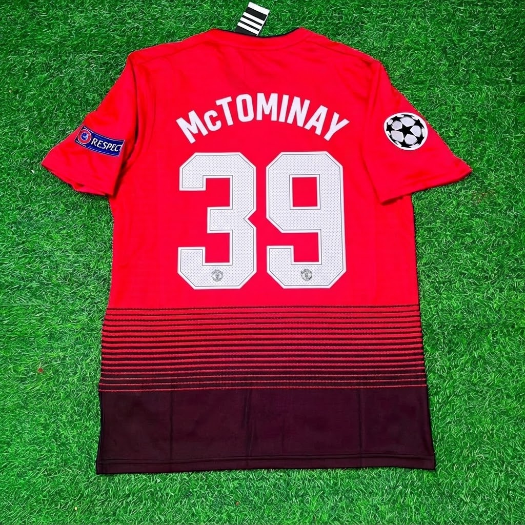 Scott McTominay #39 Manchester United 2018-2019 Season Home Red Retro Football Jersey