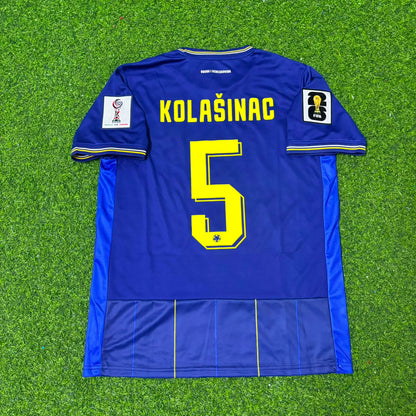 Bosnien und Herzegowina Weltmeisterschaft 2026 Sead Kolasinac Blaues Fußballtrikot