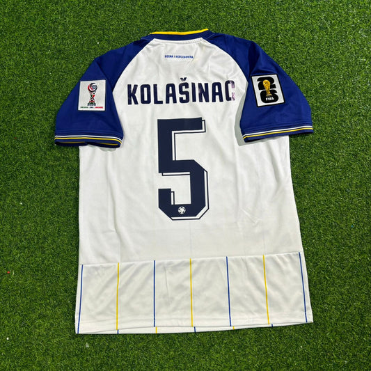 Bosnia and Herzegovina World Cup 2026 Sead Kolasinac White Football Jersey