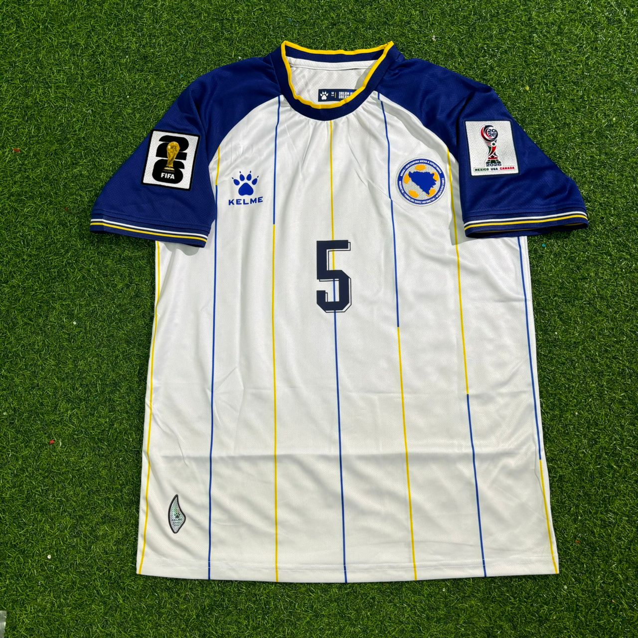 Bosnien und Herzegowina Weltmeisterschaft 2026 Sead Kolasinac Weißes Fußballtrikot