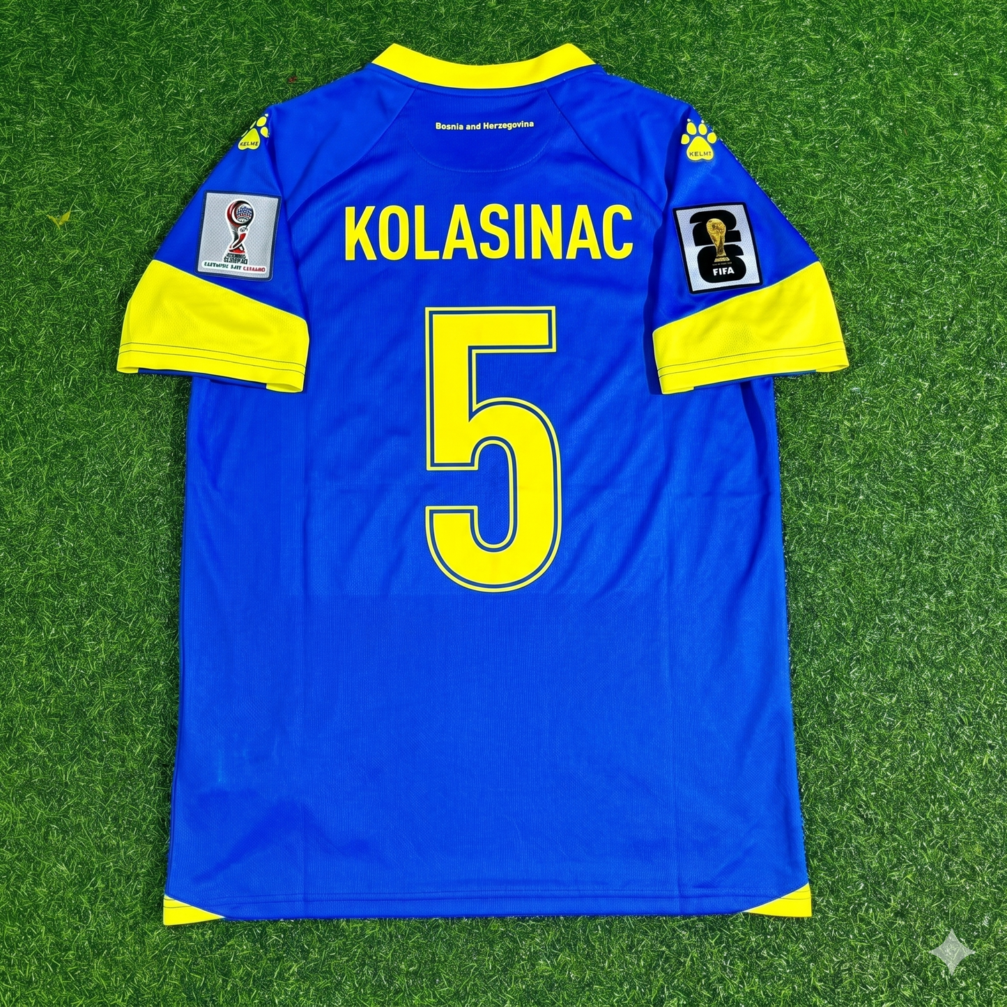 Bosnia and Herzegovina World Cup 2026 Sead Kolasinac Home Football Jersey