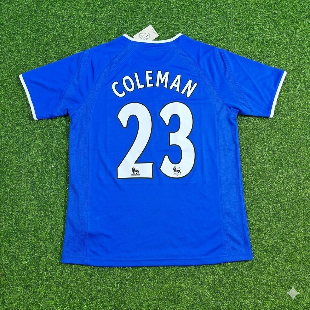 Séamus Coleman #23 Everton Fc Blue Retro Football Jersey Kit