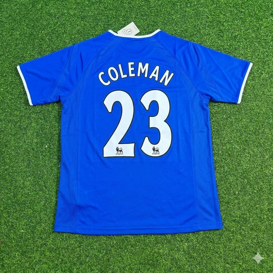 Séamus Coleman #23 Everton Fc Blue Retro Football Jersey Kit