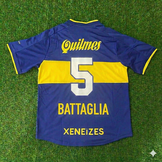 Sebastián Battaglia Boca Juniors Retro Football Jersey