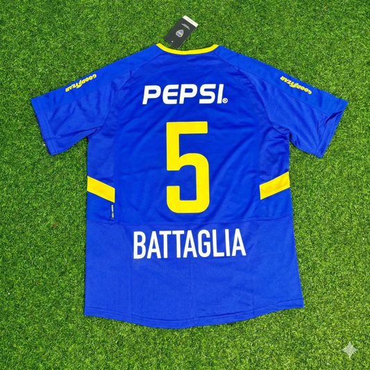 Sebastian Battaglia Boca Juniors 2003 2004 Retro Football Jersey