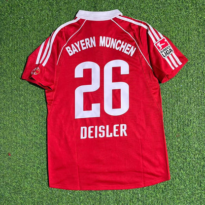 Bayern Munich 2005 Sebastian Deisler 06 Bundesliga Red Home Retro Football Jersey