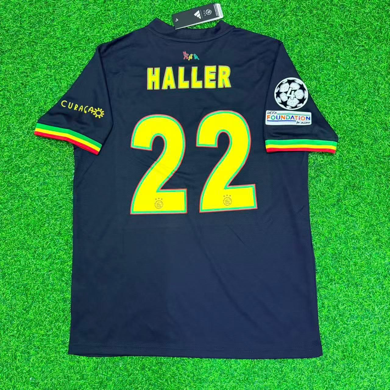 Sebastien Haller Ajax 2021/2022 Black Bob Marley Edition Retro Football Jersey Collection