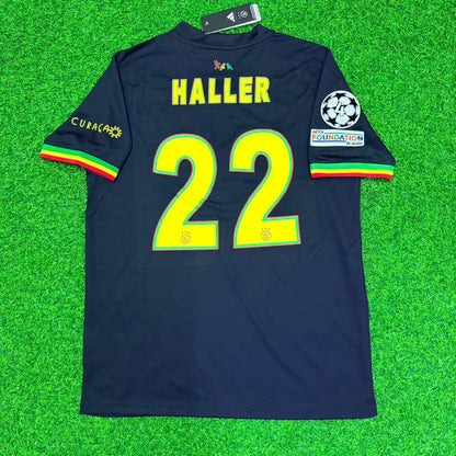 Sebastien Haller Ajax 2021/2022 Black Bob Marley Edition Retro Football Jersey Collection