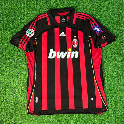Clarence Seedorf 10 - AC Milan 2008 - 2009 Gold Retro Football Jersey Kit