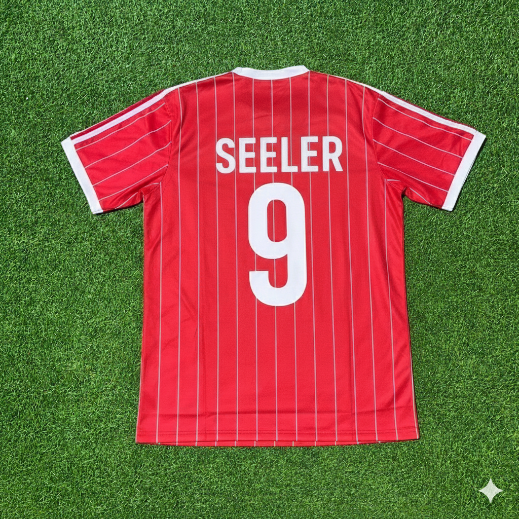 Uwe Seeler Hamburger SV Rotes Heimtrikot Retro Fußballtrikot Jersey