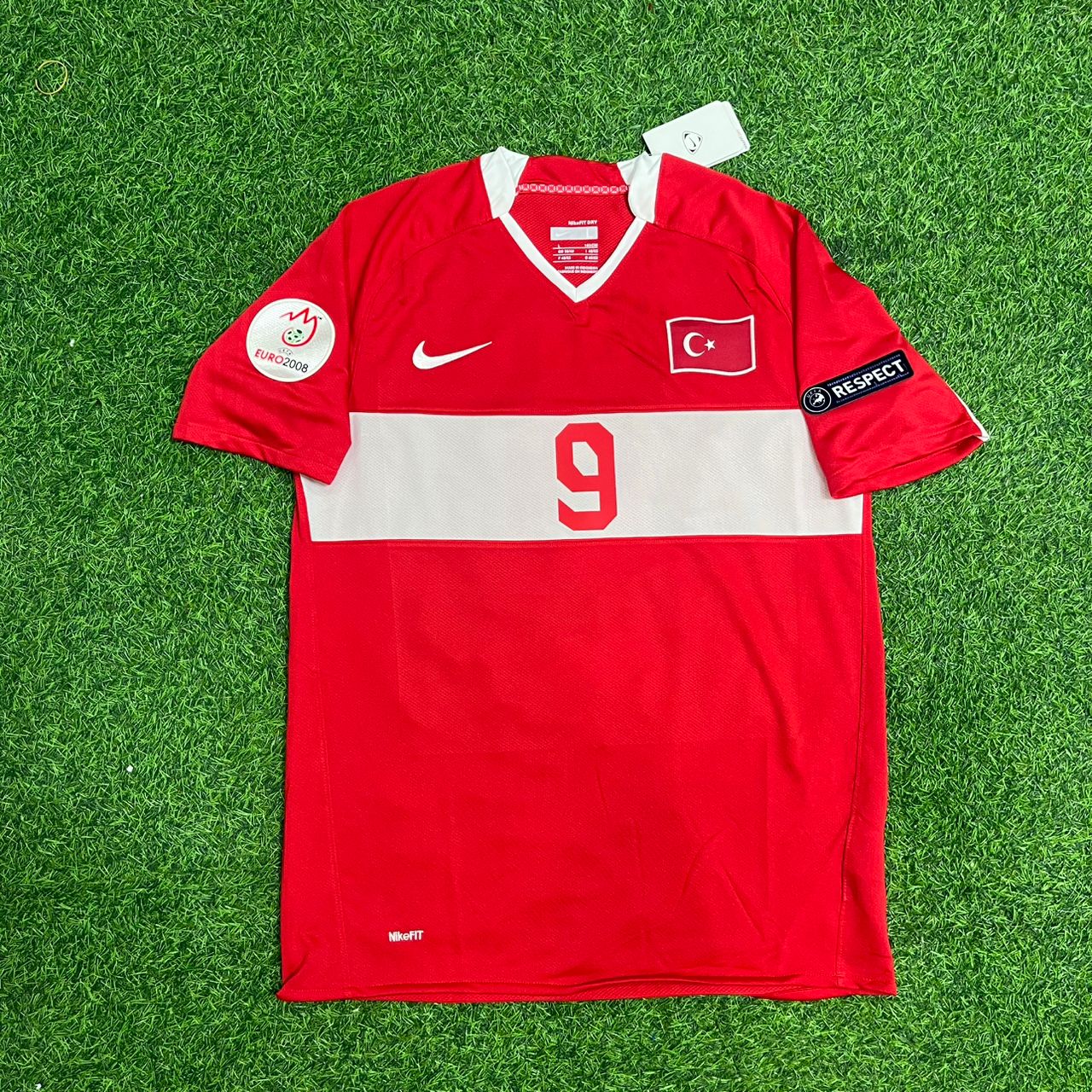 Turkey EURO 2008 Semih Senturk Red Retro Football Jersey Kit
