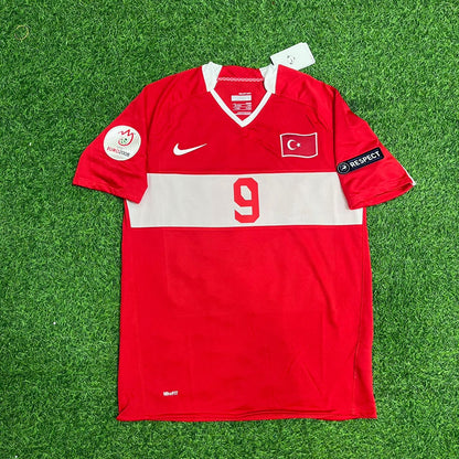 Turkey EURO 2008 Semih Senturk Red Retro Football Jersey Kit
