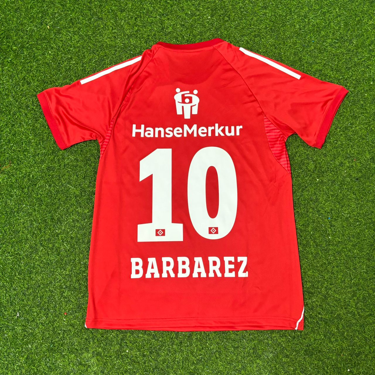Hamburger SV Sergej Barbarez Red Retro Football Jersey