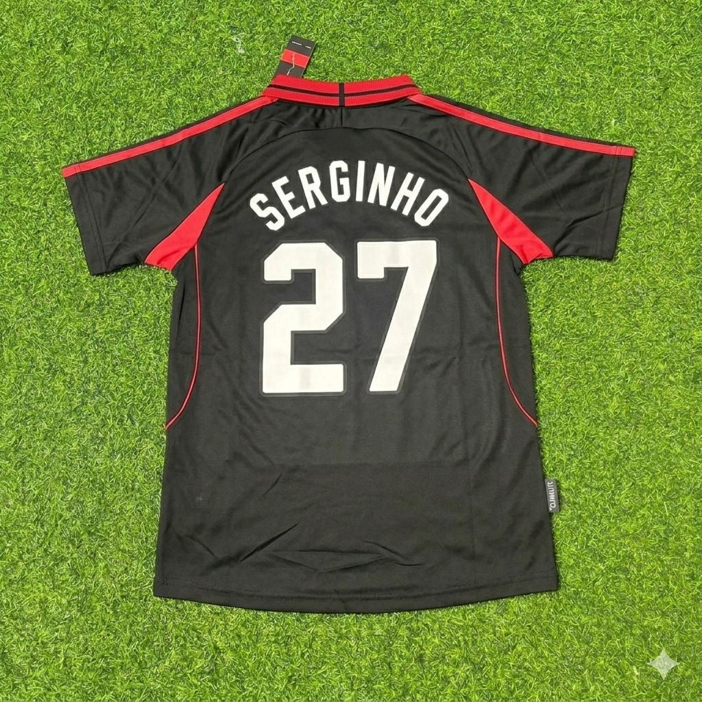 Serginho #27 AC Milan 2000-2001 Away Retro Football Jersey Kit