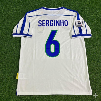 Brazil World Cup 1998 Serginho #6 Retro Football Jersey