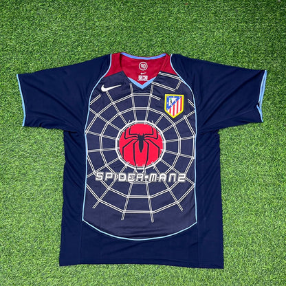 Sergio Kun Aguero #10 Atletico Madrid SpiderMan Retro Football Jersey Kit