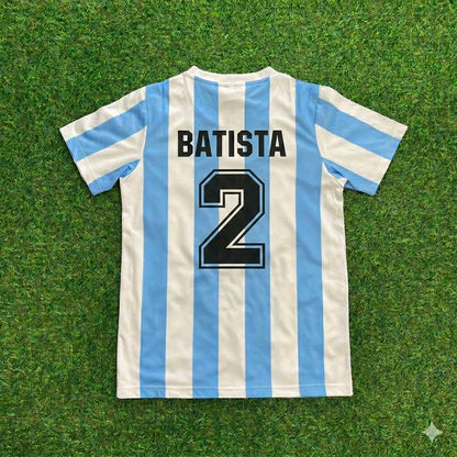 Sergio Batista 2- Argentina 1986 Home Retro Football Jersey Collection