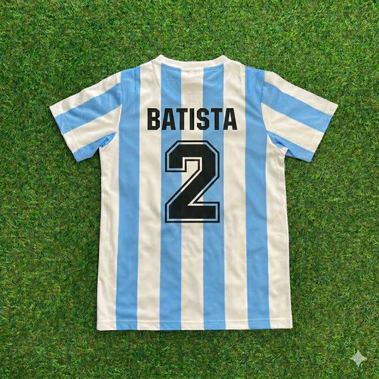 Sergio Batista 2- Argentina 1986 Home Retro Football Jersey Collection