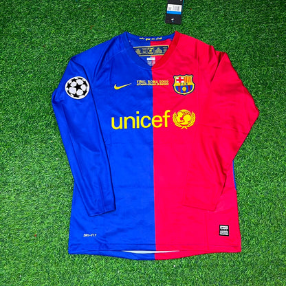 Sergio Busquets Barcelona 2009 Champions League Final Retro Football Jersey