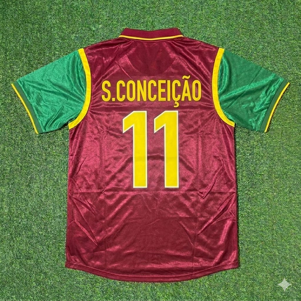 Portugal World Cup 1998 Sérgio Conceição #11 Retro Football Jersey