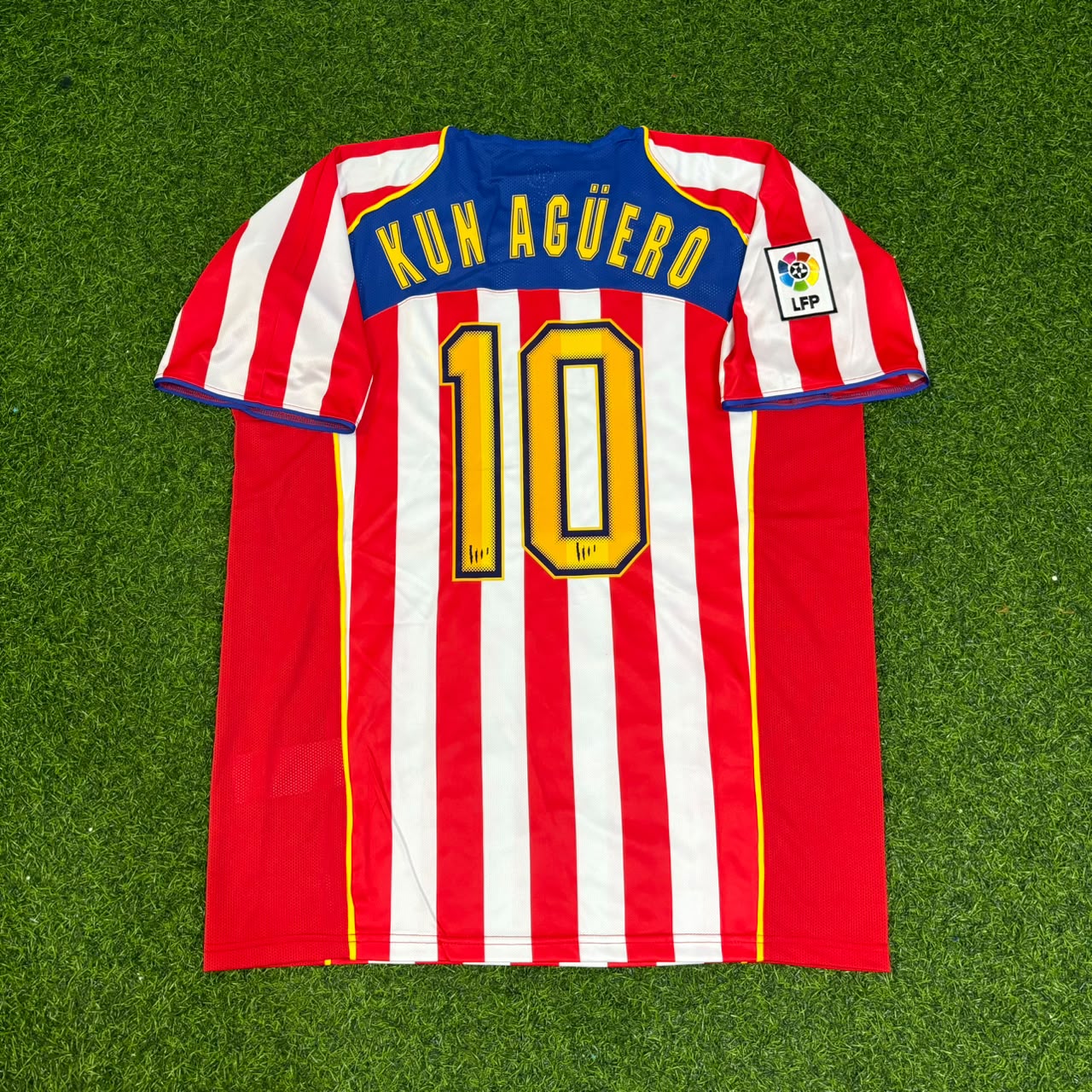 Sergio Kun Aguero #10 Atletico Madrid SpiderMan Retro Football Jersey Kit Edition 2