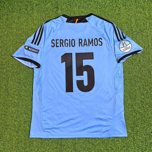 Sergio Ramos Spain EURO 2012 Final Retro Football Jersey