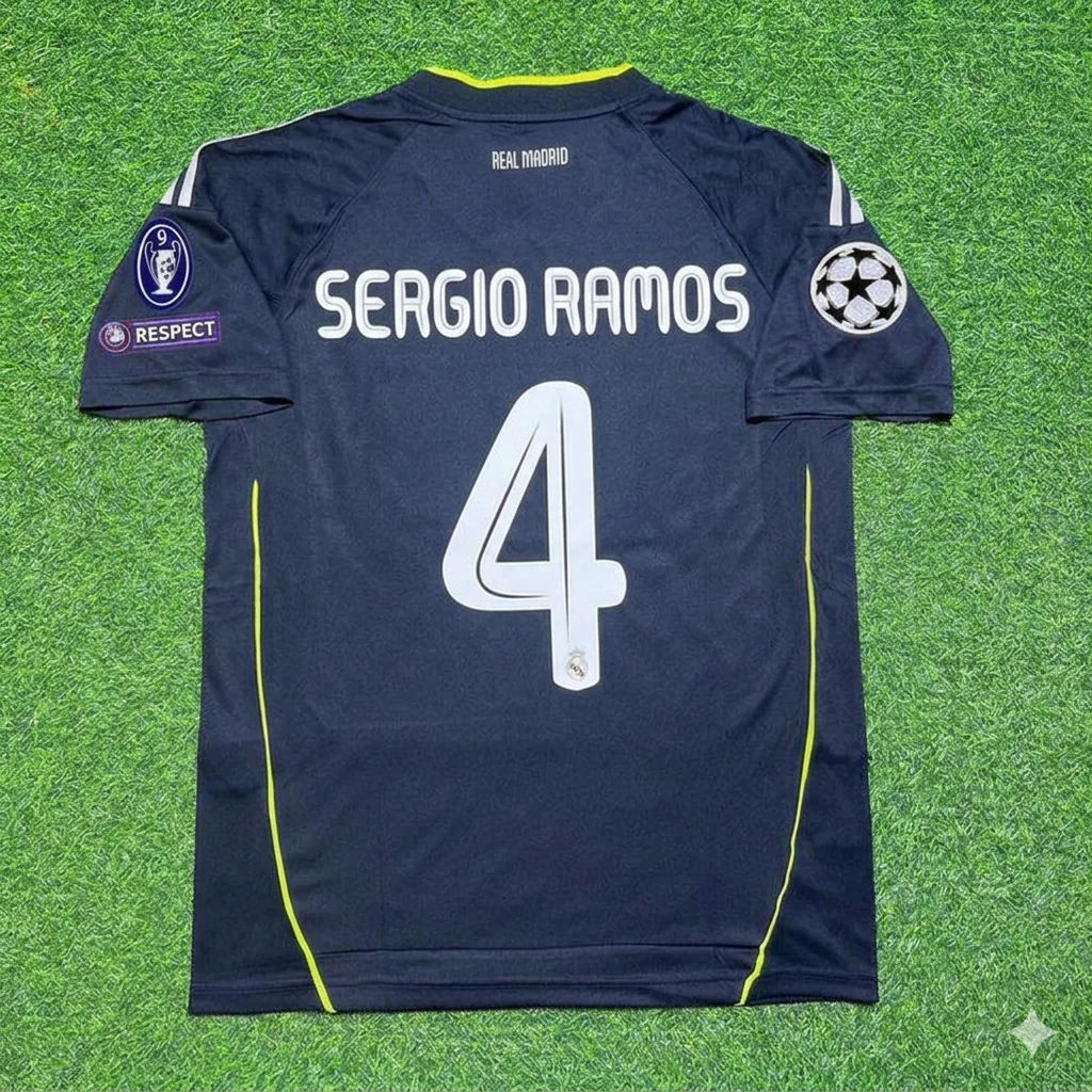 Sergio Ramos 4- Real Madrid 2010/2011 Retro Jersey Trikot