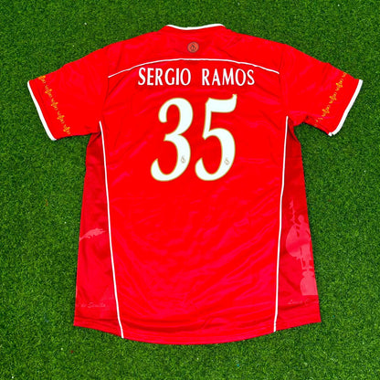 Sergio Ramos Sevilla 2003-2004 Red Home Retro Football Jersey