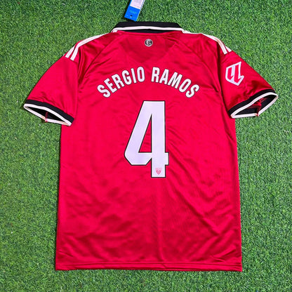 Sergio Ramos Sevilla Red Home Retro Football Jersey