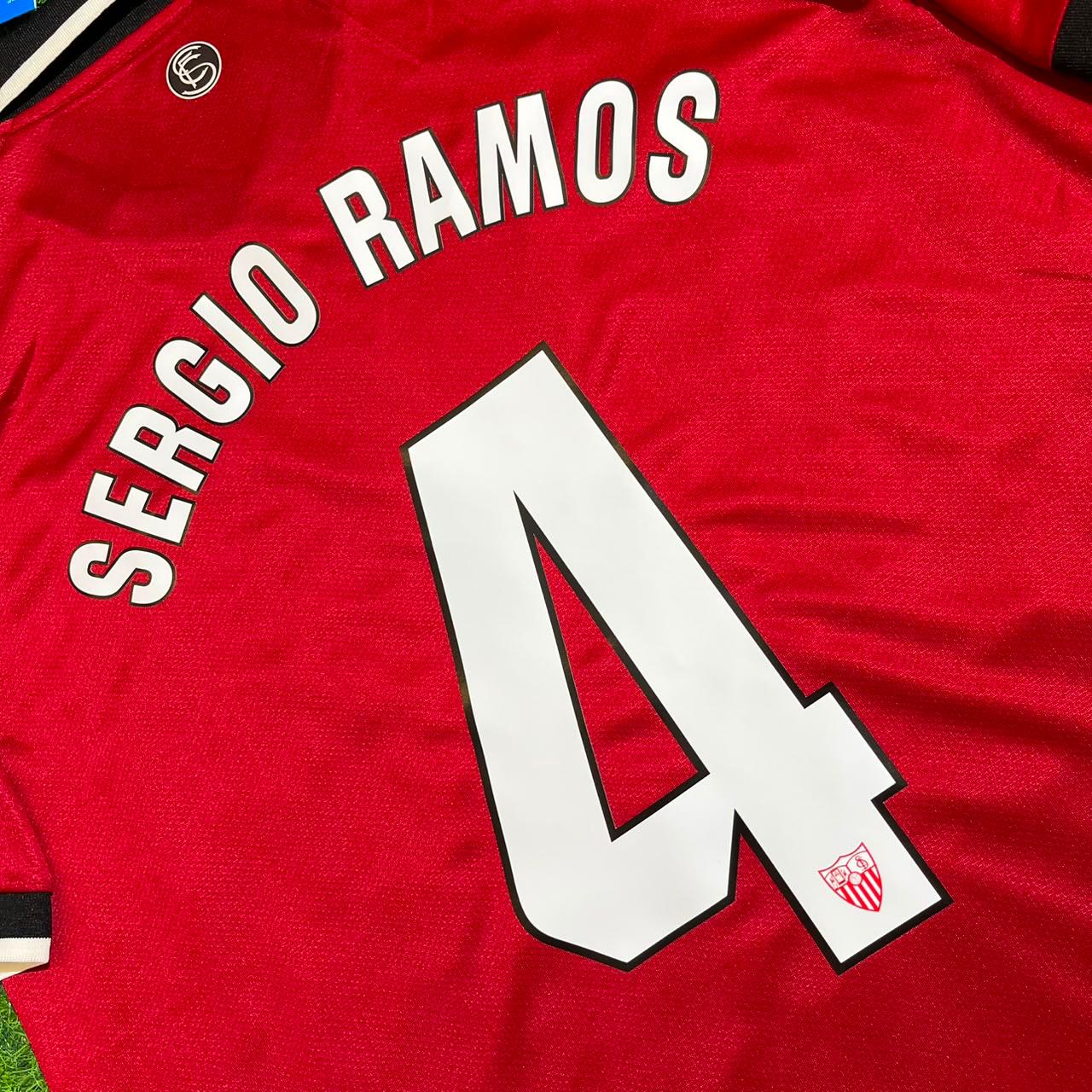 Sergio Ramos Sevilla Red Home Retro Football Jersey