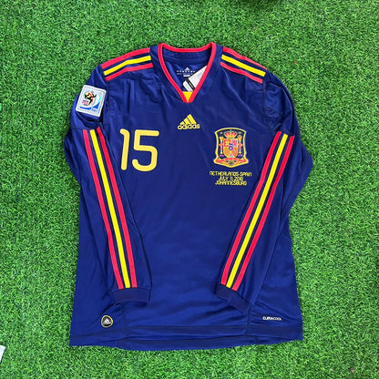 Sergio Ramos - Spain 2010 World Cup Final Retro Football Jersey Kit