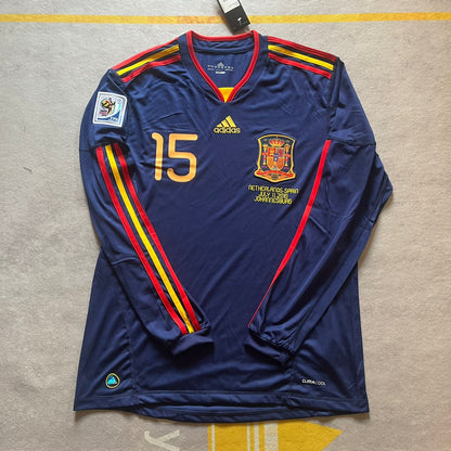 Sergio Ramos - Spain 2010 World Cup Final Retro Football Jersey Kit