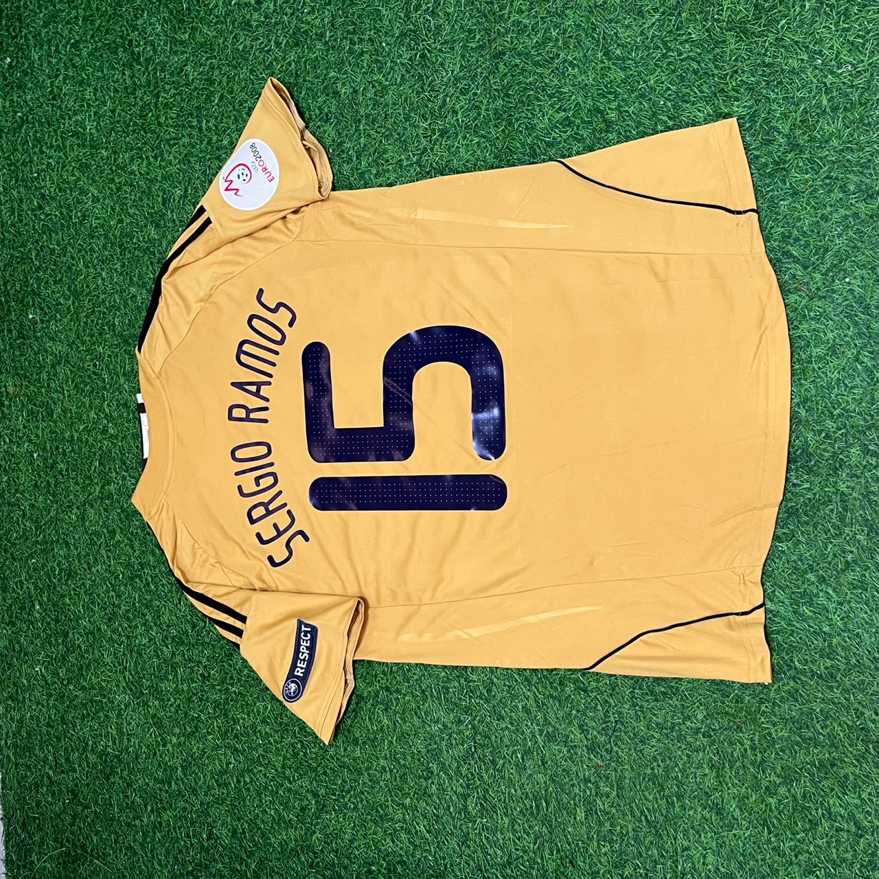 Spain EURO 2008 Sergio Ramos 15- Retro Football Jersey