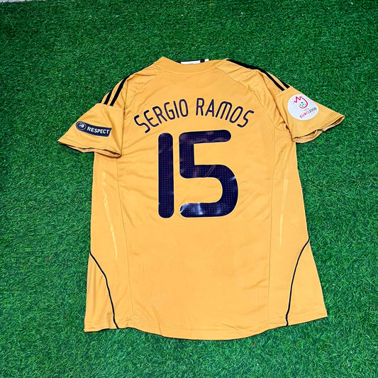 Spain EURO 2008 Sergio Ramos 15- Retro Football Jersey