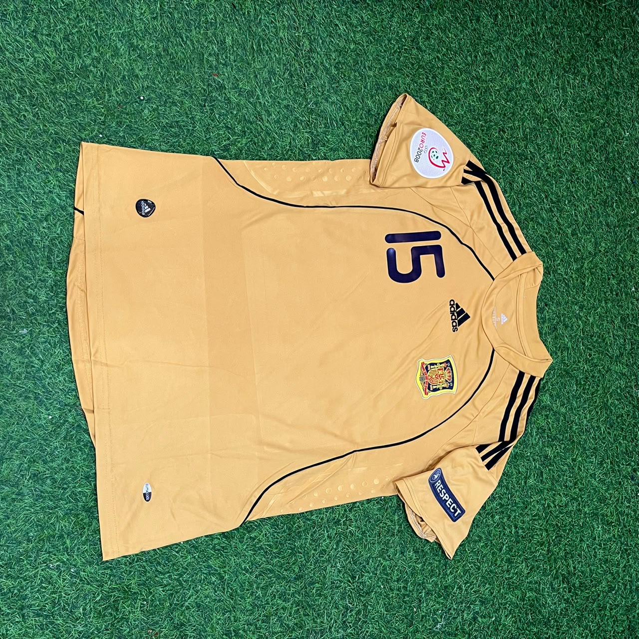Spain EURO 2008 Sergio Ramos 15- Retro Football Jersey