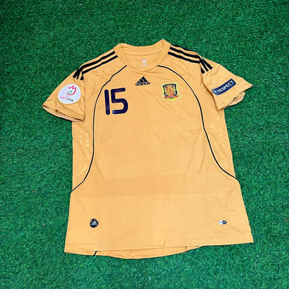 Spain EURO 2008 Sergio Ramos 15- Retro Football Jersey