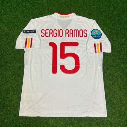 Sergio Ramos Spain EURO 2012 Final Retro Football Jersey