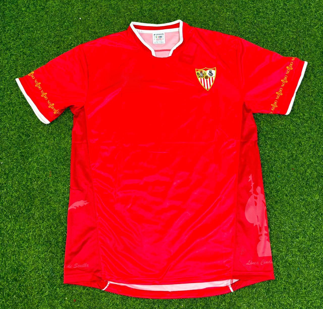 Sevilla 2003-2004 Red Home Retro Football Jersey